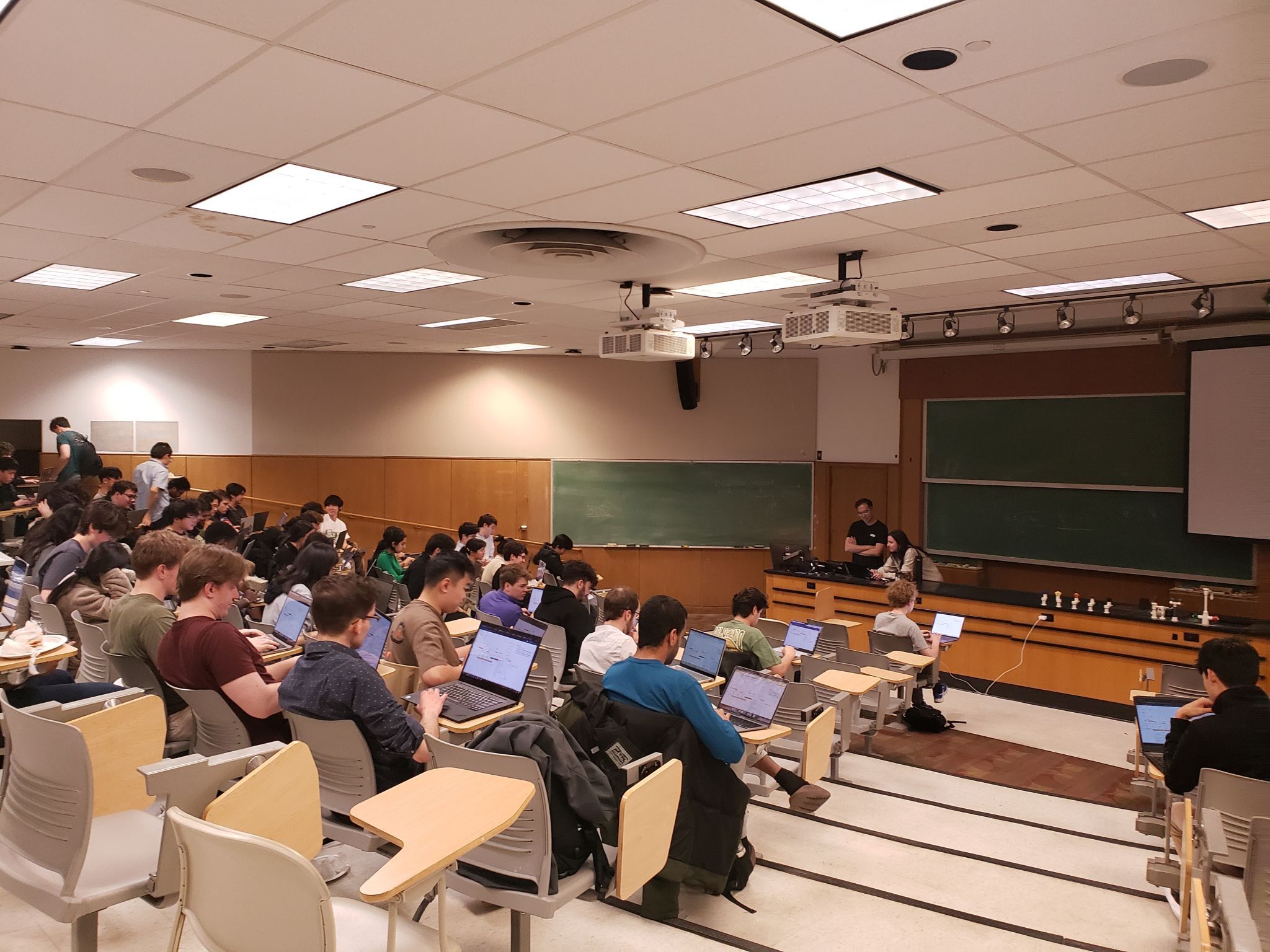 Students gaining real experience at a workshop