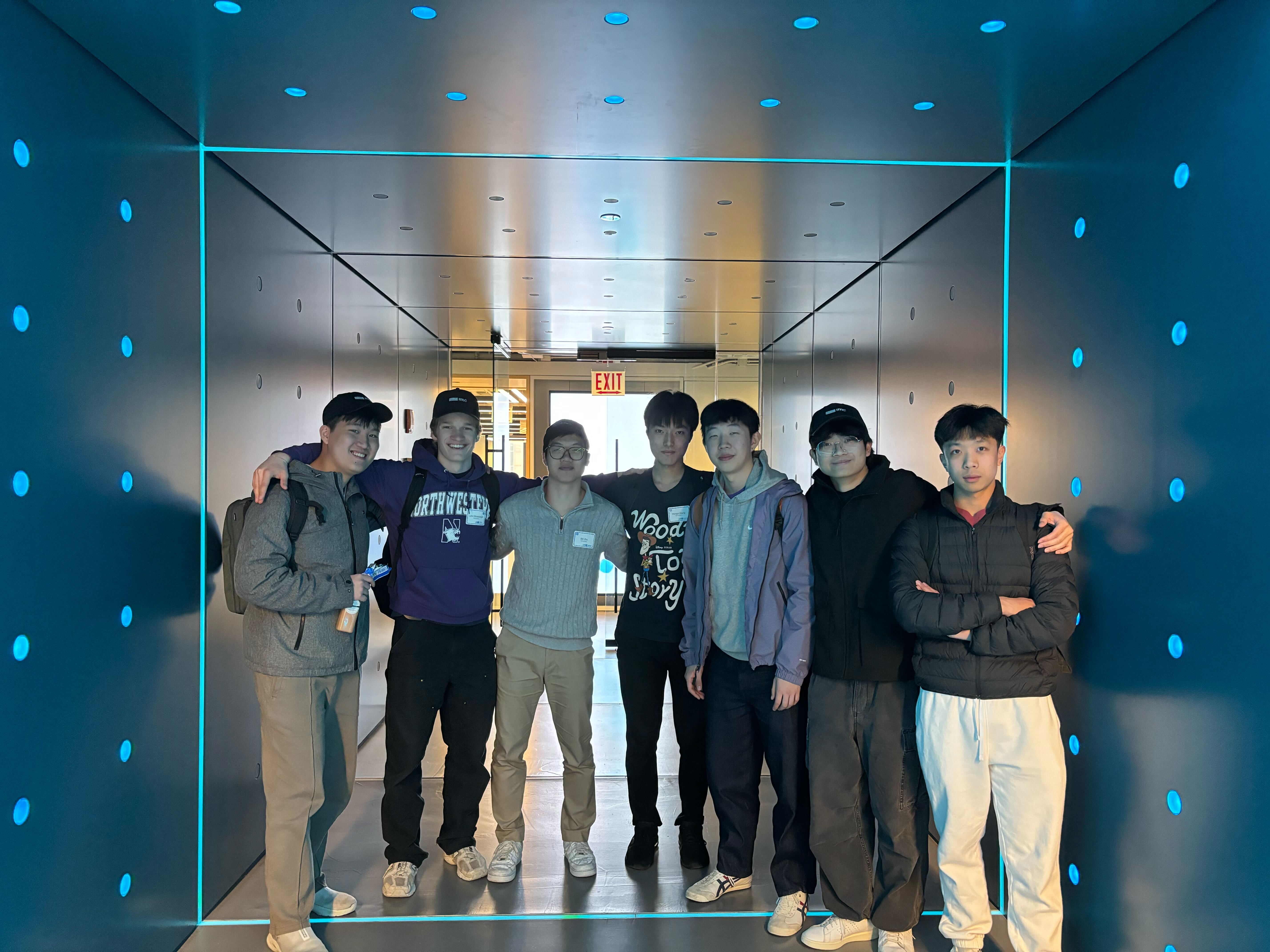 Students collaborating at a Northwestern event